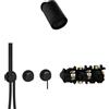 Herzbach MODUL7 sistema doccia da incasso, miscelatore monocomando, 70.702722.1.12, MODUL7 nero opaco [Rubinetteria Bagno > Sistemi Doccia da Incasso]