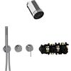 Herzbach MODUL7 sistema doccia da incasso, miscelatore monocomando, 70.702722.1.01, MODUL7 cromo [Rubinetteria Bagno > Sistemi Doccia da Incasso]