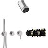 Herzbach MODUL7 sistema doccia da incasso, miscelatore monocomando, 70.702722.1.09, MODUL7 acciaio inox spazzolato [Rubinetteria Bagno > Sistemi Doccia da Incasso]