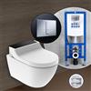 Geberit AquaClean Tuma Comfort SET completo smart WC con elemento incasso neeos,, 146290SJ1+16791CR#SET, Comfort AquaClean Tuma bianco/nero [WC > Smart WC con Elementi Incasso]