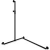 Hewi System 900 asta saliscendi, con maniglia di sostegno, 900.35M30660 CV, System 900 nero opaco [Rubinetteria Bagno > Doccette / Supporti]