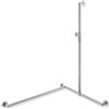 Hewi System 900 asta saliscendi, con maniglia di sostegno, 900.35M307XA, System 900 acciaio inox spazzolato [Rubinetteria Bagno > Doccette / Supporti]