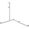 Hewi System 900 asta saliscendi, con maniglia di sostegno, 900.35M308XA, System 900 acciaio inox spazzolato [Rubinetteria Bagno > Doccette / Supporti]