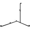 Hewi System 900 asta saliscendi, con maniglia di sostegno, 900.35M30960 CV, System 900 nero opaco [Rubinetteria Bagno > Doccette / Supporti]