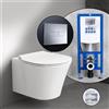 Ideal Standard Connect Air set completo WC sospeso con elemento incasso neeos,, E0054MA+16601CR#SET, Connect Air bianco [WC > WC con Elementi Incasso]