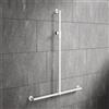 Hewi System 900 asta saliscendi, con maniglia di sostegno, 900.35M40160 VH, System 900 bianco opaco [Rubinetteria Bagno > Doccette / Supporti]