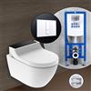 Geberit AquaClean Tuma Comfort SET completo smart WC con elemento incasso neeos,, 146290SJ1+16791WH#SET, Comfort AquaClean Tuma bianco/nero [WC > Smart WC con Elementi Incasso]