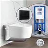 Geberit AquaClean Mera Comfort SET completo smart WC con elemento incasso neeos,, 146210211+16601BM#SET, Comfort AquaClean Mera bianco/cromo [WC > Smart WC con Elementi Incasso]