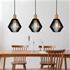 Ecolumeo TAIMANA lampada a sospensione, E27 3 luci, BEL03011BM4D, TAIMANA [Lampade per Interni > Lampade a Sospensione]