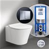 Ideal Standard Connect Air set completo WC sospeso con elemento incasso neeos,, E0054MA+16791CR#SET, Connect Air bianco [WC > WC con Elementi Incasso]