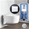 Geberit AquaClean Mera Comfort SET completo smart WC con elemento incasso neeos,, 146210211+16601WH#SET, Comfort AquaClean Mera bianco/cromo [WC > Smart WC con Elementi Incasso]