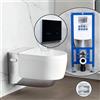 Geberit AquaClean Mera Comfort SET completo smart WC con elemento incasso neeos,, 146210211+16746BM#SET, Comfort AquaClean Mera bianco/cromo [WC > Smart WC con Elementi Incasso]
