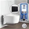 Geberit AquaClean Mera Comfort SET completo smart WC con elemento incasso neeos,, 146210211+16791BM#SET, Comfort AquaClean Mera bianco/cromo [WC > Smart WC con Elementi Incasso]