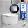Geberit AquaClean Sela SET completo smart WC con elemento incasso neeos,, 146220JT1+16601CR#SET, AquaClean Sela bianco opaco [WC > Smart WC con Elementi Incasso]