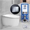 Geberit AquaClean Sela SET completo smart WC con elemento incasso neeos,, 146220JT1+16791CR#SET, AquaClean Sela bianco opaco [WC > Smart WC con Elementi Incasso]