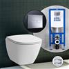 LAUFEN LUA Compact set completo WC sospeso con elemento incasso neeos,, H8200830000001+16601CR#SET, LUA bianco [WC > WC con Elementi Incasso]