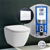 LAUFEN LUA Compact set completo WC sospeso con elemento incasso neeos,, H8200830000001+16601WH#SET, LUA bianco [WC > WC con Elementi Incasso]