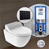 Geberit AquaClean Tuma Comfort SET completo smart WC con elemento incasso neeos,, 146290FW1+16791BM#SET, Comfort AquaClean Tuma bianco/acciaio inox spazzolato [WC > Smart WC con Elementi Incasso]