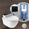 Geberit AquaClean Tuma Comfort SET completo smart WC con elemento incasso neeos,, 146290SJ1+16601BM#SET, Comfort AquaClean Tuma bianco/nero [WC > Smart WC con Elementi Incasso]