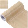 GORGECRAFT 10m*20cm Nastro di Riparazione Toppa Adesivo Testurizzato per Legno Carta Da Parati Bordo Adesivo Cornsilk PVC Autoadesivo Realistico Venature Del Legno Nastro Riparazione Impiallacciatura