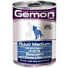 MONGE GEMON CANE ADULTO MEDIUM 415 G BOCCONI TONNO E SALMONE
