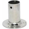 Base inox tonda diritta 90° mm 22