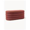 Westwing Collection Panca imbottita in bouclé con vano contenitore Alto -