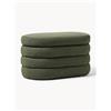 Westwing Collection Panca piccola imbottita in bouclé con vano contenitore Alto -