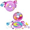 Polly Pocket - Avventura sull'Isola dei Cristalli, Cofanetto Unicorno con 2 micro bambole incluse, gioco d'acqua, 12 accessori di cui 2 cambia colore, giocattolo per bambini, 4+ anni, HKV34