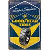 Nostalgic Art Insegna cartello in metallo GOODYEAR - SUPER CUSHION 20 x 30 cm