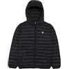 Guess, Giubbino Imbottito con Cappuccio Nero Ragazzo Bimbo Bambino 10A