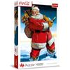 Trefl - Coca-Cola, Babbo Natale sulla neve - Puzzle 1000 Pezzi - Puzzle di Natale, per Adulti e Bambini a partire dai 14 anni