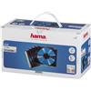 HAMA Custodie CD Slim Case SINGOLE Trasparenti Tray Nero, confez. 50pz - H51269