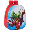 SAFTA Zaino design 3D adattabile a carrello Avengers, 270 x 100 x 320 m, rosso