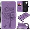 Fatcatparadise Cover per Samsung Galaxy A22 4G, Custodia Samsung A22 4G, Custodia Portafoglio a Libro in Pelle Flip Cover e TPU Silicone con Funzione Supporto Chiusura Magnetica (Lavanda)