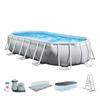 Intex Struttura Per Piscina Ovale Fuori Terra Acciaio Prism 503x274x122 Cm