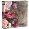 Mareli Album Fotografico 31x31/40fg (80 pagine) in cartoncino intervallato da velina Copertina in Carta Stampata con rifinitura plastificata Opaca, Rose