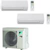 Daikin SENSIRA Bianco Kit DUAL split 9000+12000 Btu 9+12 2MXF50+FTXF25+FTXF35 WiFi opzionale 5.0 kW R-32 A++/A+