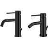 Newform - XT set miscelatore lavabo + miscelatore bidet con scarico [nero opaco] - 4200+4223