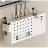 HFGHGDF Porta Modem da Parete, Scatola Wifi, Mensola di Immagazzinaggio Nascondi Cavi, Mensola da Parete (White)