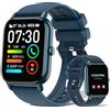 dotn Smartwatch Uomo Donna, 1.85 Orologio Smartwatch Effettua/Risposta Chiamate, 112 Sportive Smart Watch Sonno Cardiofrequenzimetro, Impermeabile IP68 Orologio Digitale per iOS Android, Azzurro