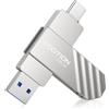 KOOTION Chiavetta USB C 256GB, Dual Interface 3.2 Tipo C, Velocità 450 MB/s, 2 in 1 Pendrive per Computer/TV/Auto/Player - Durevole