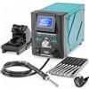 YIHUA 8509-I Saldatore Aria Calda, Stazione Saldante con Riscaldamento Rapido, Display Inclinabile, 3 Canali Preimpostati. 8 Ugelli per Rilavorazione e Riparazione SMD per la microsaldatura