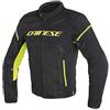 Dainese Air Frame D1 Tex Jacket, Giacca Moto Estiva, Nero/Bianco/Rosso Fluo, 46