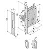 Welka - Serratura Infilare A Gancio Ent. mm. 50