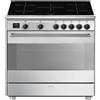 SMEG CUCINA BG91IX2 INOX 90X60 INDUZI Forno Termoventilato, 8 funzionii, 5 fuochi INDUZIONE