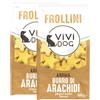 VIVI Kit Risparmio 2x500G ViVi Dog Biscotti Frollini BURRO DI ARACHIDI