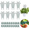 MEISO 8 Pezzi Supporto Piante Rampicanti, Supporti per Piante da Giardino, con Clip per Piante 20 Pezzi, Tralicci Rampicanti, Traliccio per Piante Rampicanti, Supporto per Rampicanti Piante in Vaso