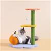 Happy & Polly Happy&Polly - Albero tiragraffi con sisal, stabile per gattini, 68 cm, naturale e carino