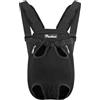 Pawaboo Zaino per Cani, Borsa Portatile da Viaggio per Animali da Compagnia Regolabile, Traspirante e Confortevole, Particolarmente Adatto per Cani/Gatti/Cuccioli di Piccola e Media Taglia, S, Nero